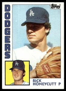 1984 Topps Rick Honeycutt #222 Los Angeles Dodgers - Picture 1 of 2