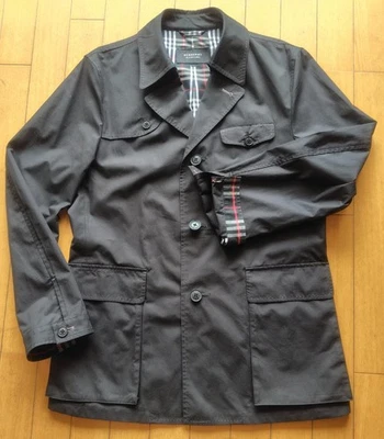 Gabardina para hombre talla L talla JP Burberry etiqueta negra media longitud gabardina L JPN Ori Foto 1 de 3
