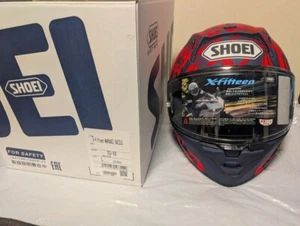SHOEI X‑Fifteen MARQUEZ DAZZLE Full Face Helmet L Size Fiberglass Red Japan - Picture 1 of 2