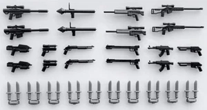 Lego Minifigure Accessories Custom Brick Sniper Rifle Brand New Lot of 30 - Picture 1 of 1