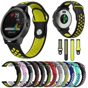 Sport Silicone watch band Strap For Garmin Vivoactive 4 4S 3 Forerunner 265 265S - Picture 1 of 26