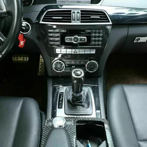 Shift Gear Knob Head Cover For Benz W169 X204 GClass ABS Carbon Style Trim Kit - Imagen 1 de 7