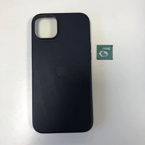 Apple Leather Case w/ MagSafe For iPhone 14 Plus Genuine OEM - Ink Used - Picture 1 of 6