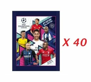 Champions League 2018-2019 Lot 40 Packs Stickers Topps - Picture 1 of 1