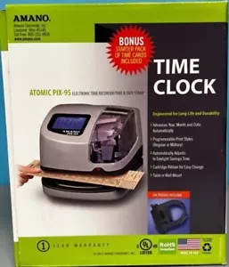AMANO PIX-95/A421 Time Clock, Digital, LCD - BRAND NEW - Picture 1 of 1