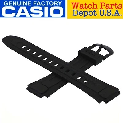 Genuine Casio 10194983 Black Watch Band Strap AW81 AW81-1A1V AW81-1A2V AW81-7AV - Image 1 of 2