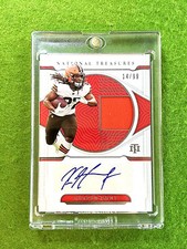 KAREEM HUNT AUTO JERSEY CARD #/99 BROWNS SP 2021 National Treasures MAKE A OFFER