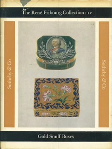 SOTHEBY’S Gold Snuff Boxes Portrait Miniatures Fribourg Coll Catalog 1963 HC - Picture 1 of 1
