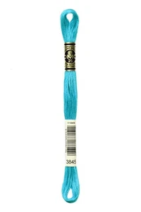 DMC - Color # 3845 -- Turquoise -- Embroidery Floss -- 8.7 yards- Per Skein - Picture 1 of 1