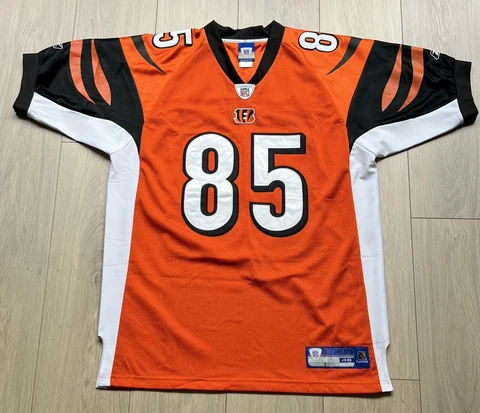 Chad Johnson Ochocinco Cincinnati Bengals #85 Reebok Orange Jersey Sz 48 XL 2008 Cover
