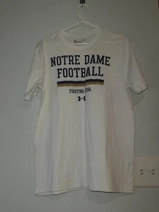 Under Armour Notre Dame Football Fighting Irish T-Shirt Herren Large weiß - Bild 1 von 12