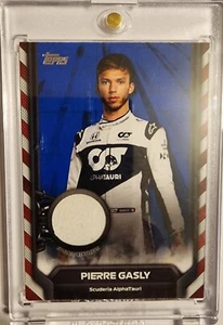 2021 Topps Formula 1 - F1R-PG Pierre Gasly Blue Relic #09/99 - Picture 1 of 2