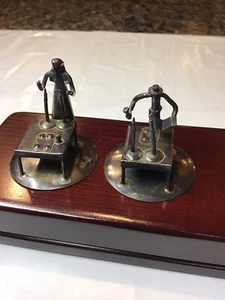 STERLING SILVER 925 BRUTALIST SCULPTURES JEWISH RABBI SHABBAT JERUSALEM ISRAEL - Picture 1 of 22
