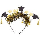  Graduation Hat Dekoracje Zestaw Impreza Opaski na głowę Pentagram Frędzle