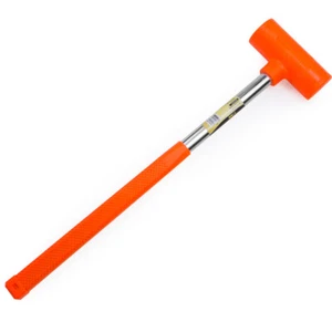 9LB Dead Blow Hammer | None Spark Shock Absorbing Action Non-Slip Neon Orange - Picture 1 of 4