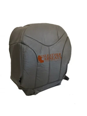 GMC Yukon 1999 2000 2001 2002 lado del conductor parte inferior cuero cubierta asiento gris peltre Foto 1 de 4