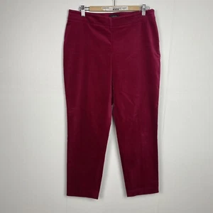 Talbots Curvy Women’s Petite Pink Velvet Pant Straight Leg Size 12p. - Picture 1 of 12