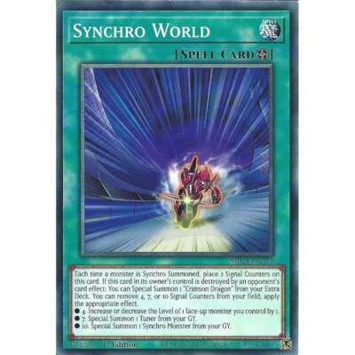 MP24-EN372 Synchro World : Common Card : 1st Edition : YuGiOh TCG - Image 1 of 2