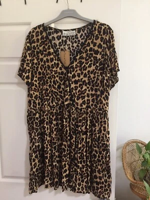 $25 SALE Tree Of Life Leopard Animal Print Short Mini Dress S M L NEW 🌻 $75.00 - image 1 of 4
