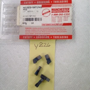 10 NEW WIDIA / MANCHESTER CARBIDE INSERTS. 507-124-13. GS188R GRADE: M43 {Y826} - Picture 1 of 1