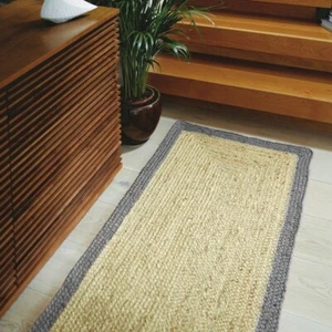 Rug Jute Carpet 100% Natural Area Decor Modern Living Braided Handmade Jute Rug - Picture 1 of 5