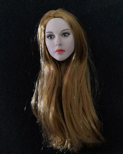 Blonde Hair Spartan Girl Female Head Carving Sculpt Model 1/6 Scale DIY 12'' Act - Picture 1 of 1
