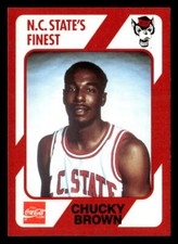 Chucky Brown 1989 Collegiate Collection NC State's Finest  Card #28