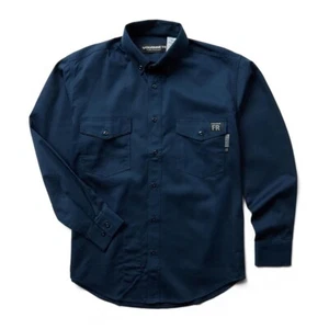 Wolverine Men FR Twill Long Sleeve Shirt Button Down Shirts Cotton Medium (NEW) - Picture 1 of 2