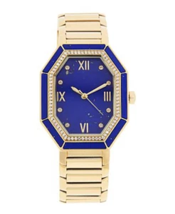 RARITIES Carol Brodie Bracelet Watch L Genuine Blue Lapis Stainless Steel $200 - Picture 1 of 10
