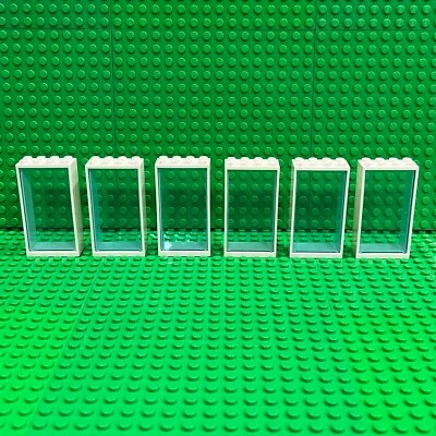 Marco de puerta Lego marco blanco 6x (60599) + vidrio azul trans 6x (57895): ventanas Foto 1 de 2
