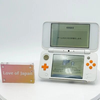 New Nintendo 2DS XL LL White Orange Console Japanese ver Good Condition Tested - Image 1 of 4