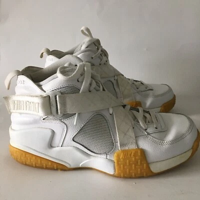 Nike Air Raid Zapatos Blanco Sobre Blanco Marrón Claro Suela de Goma Para Hombre Talla 10.5 Foto 1 de 4