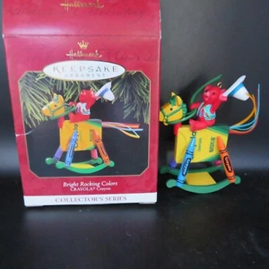 Adorno de Navidad 1997 sello recuerdo colores brillantes crayola - Imagen 1 de 8