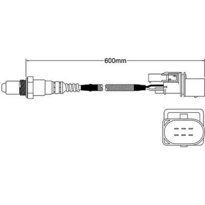 Pre-cat front o2 sensor for audi s4 2003 - 2008 4.2 - Picture 1 of 2