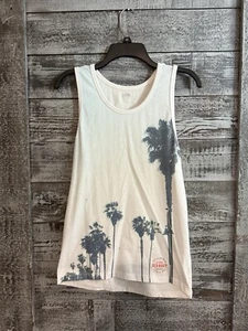 Old Navy California Golden State Of Mind Tank Top Shirt Y2K White Men’s SZ S GUC - Picture 1 of 11