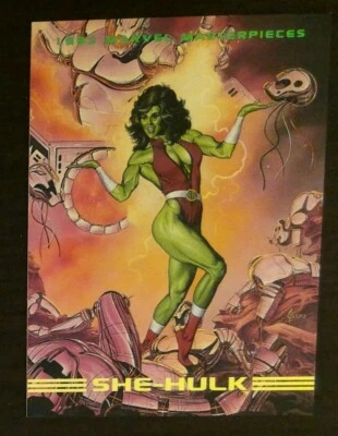 Skybox Marvel Masterpieces She-Hulk #30 1993 Foto 1 de 2