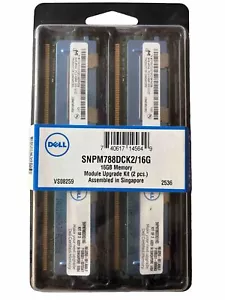 Dell Memory 16G(2*8G) DDR2 667Mhz/PC2-5300 SNPM788DCk2/1 for PowerEdge/Precision - Picture 1 of 2