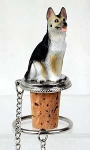 Tapón de botella de vino Conversation Concepts German Shepherd (negro y tostado) Foto 1 de 1