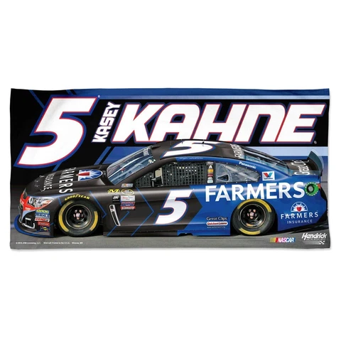 Kasey Kahne 2016 Wincraft #5 Farmer's Insurance 30x60 Beach Towel FREE SHIP!! Cover