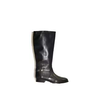 ¡Nuevo! Bota Alta Frye Melissa Cinturón Cuero Negro FR40061 Talla 11 DD436 - Imagen 1 de 7