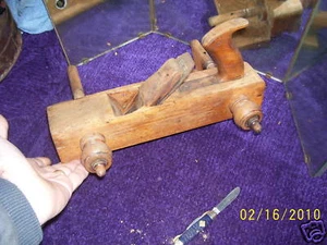 M. Ketcher? Antique Groove Wood Plane Complete - Picture 1 of 6