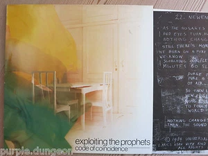 EXPLOITING THE PROPHETS - Code Of Coincidence LP eksakt 007 MINT-/VG+ - Imagen 1 de 1