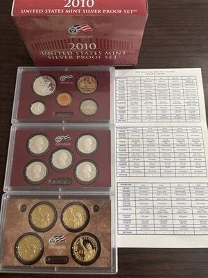 2010 United States Mint Silver Proof Set OGP with COA - Image 1 of 3