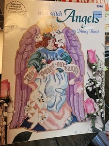 ASN Book of Angels by Nancy Rossi 9 Designs Cross Stitch Book 3546 - Picture 1 of 5