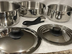 Magma USA 6 Piece Stainless Steel Cookware Set pots Excellent Condition - Picture 1 of 9
