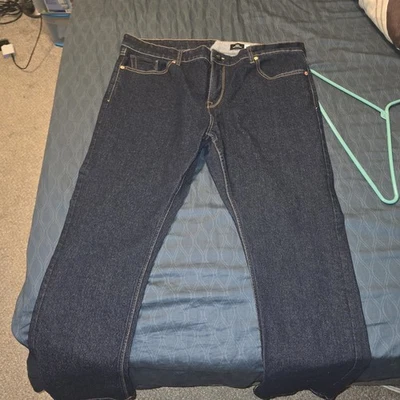 Volcom Classic Fit Blue Denim Jeans - Image 1 of 4