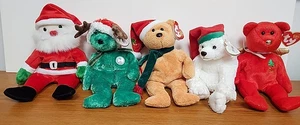 5 Stück TY Beanie Babys Urlaub besondere Anlässe Weihnachten - Bild 1 von 8