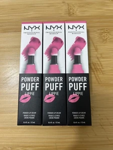 NYX Professional Powder Puff Lippie Powder Lip Cream PPL18 BBY Pink RETIRED 3pc - Picture 1 of 3