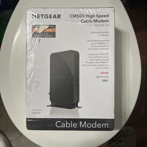 Netgear CM500 High Speed Cable Modem DOCSIS 3.0 Xfinity Cox Spectrum Comcast Nib - Picture 1 of 3
