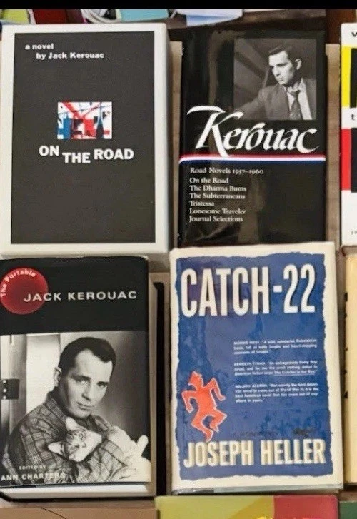 ON THE ROAD-DHARMA-TRISTESSA-Lot 8 JACK KEROUAC HC/11 Titles-OTR:1st Ed. Library Foto 1 de 4